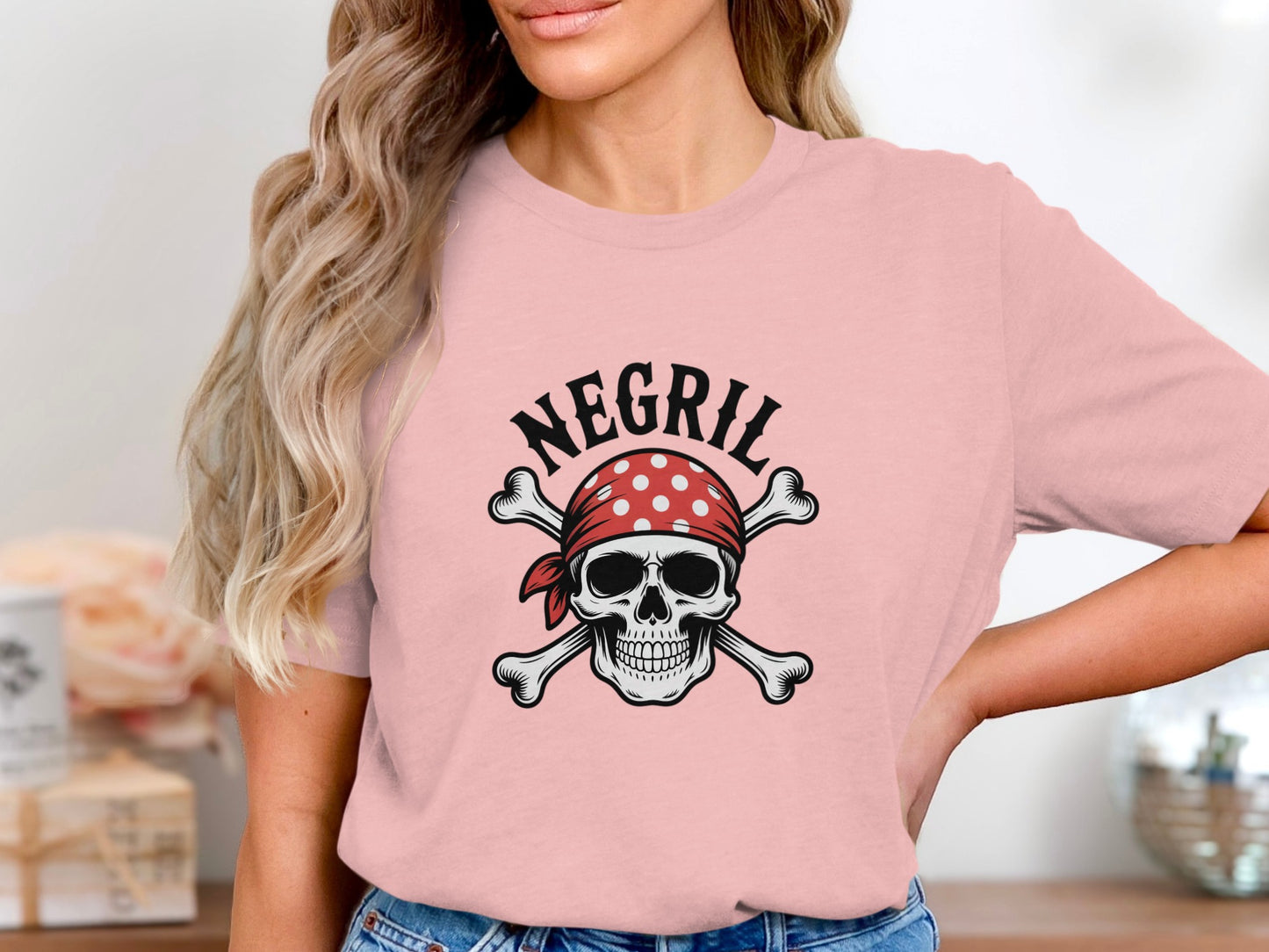 Negril Skull Graphic Design Women's T-Shirt product