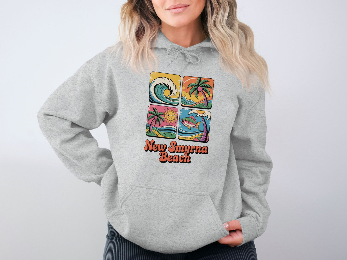 New Smyrna Beach Illustrated Hoodie product type