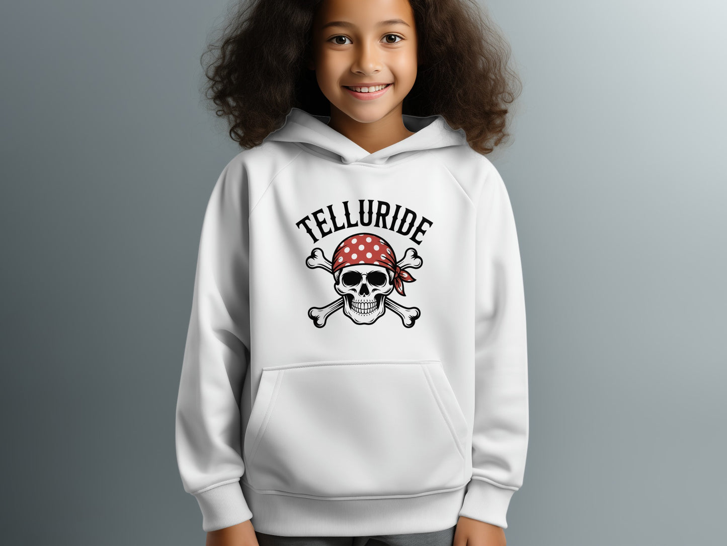 Telluride Skull Pirate Design Hoodie product type