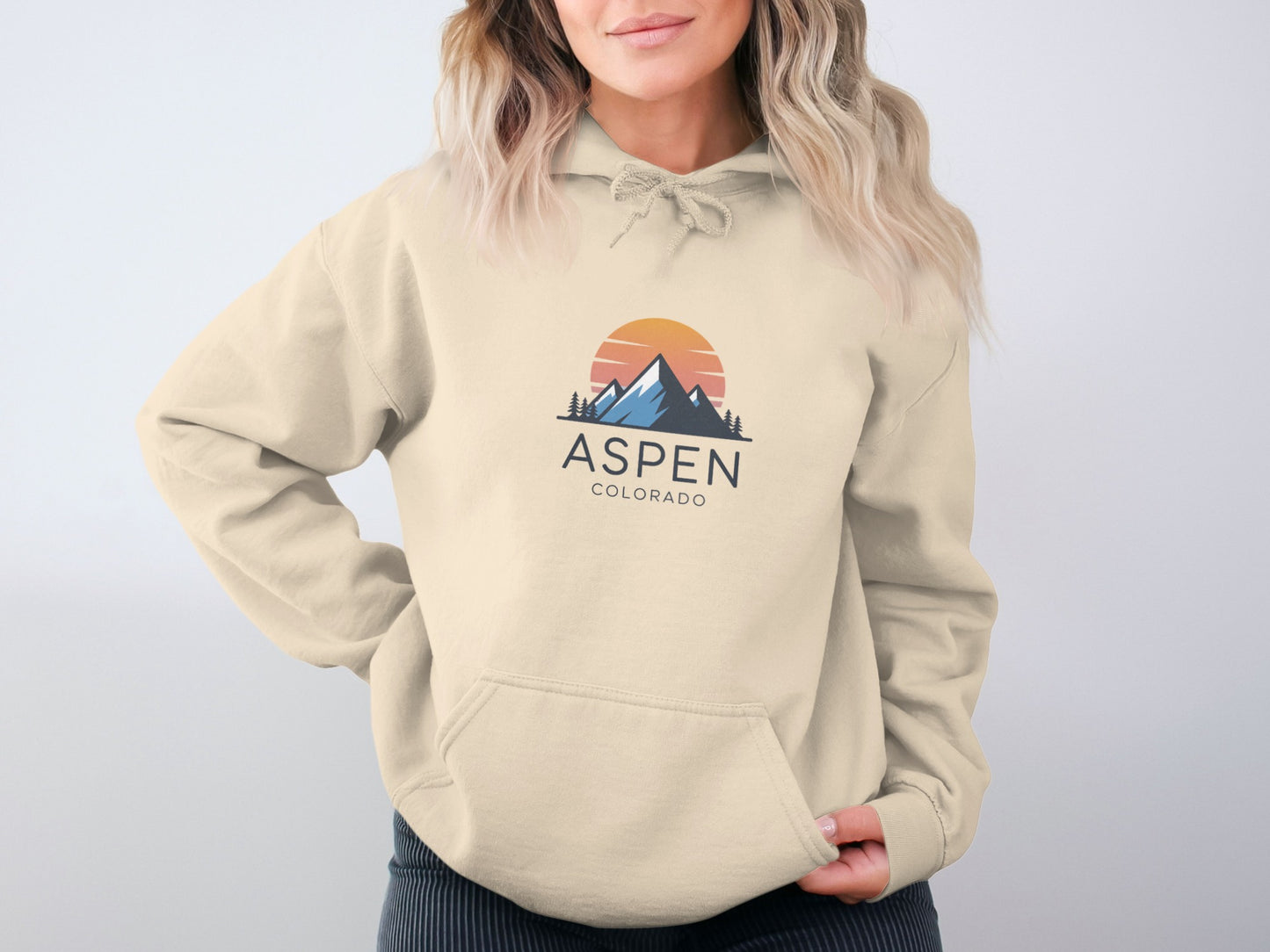 Aspen Colorado Mountain Graphic Hoodie product