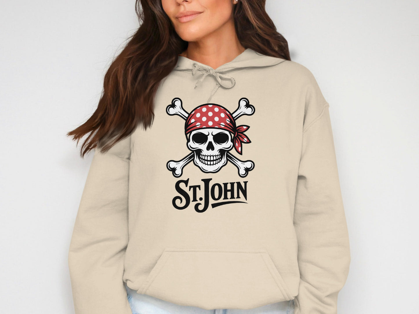 St. John Skull and Crossbones Printed Hoodie product type