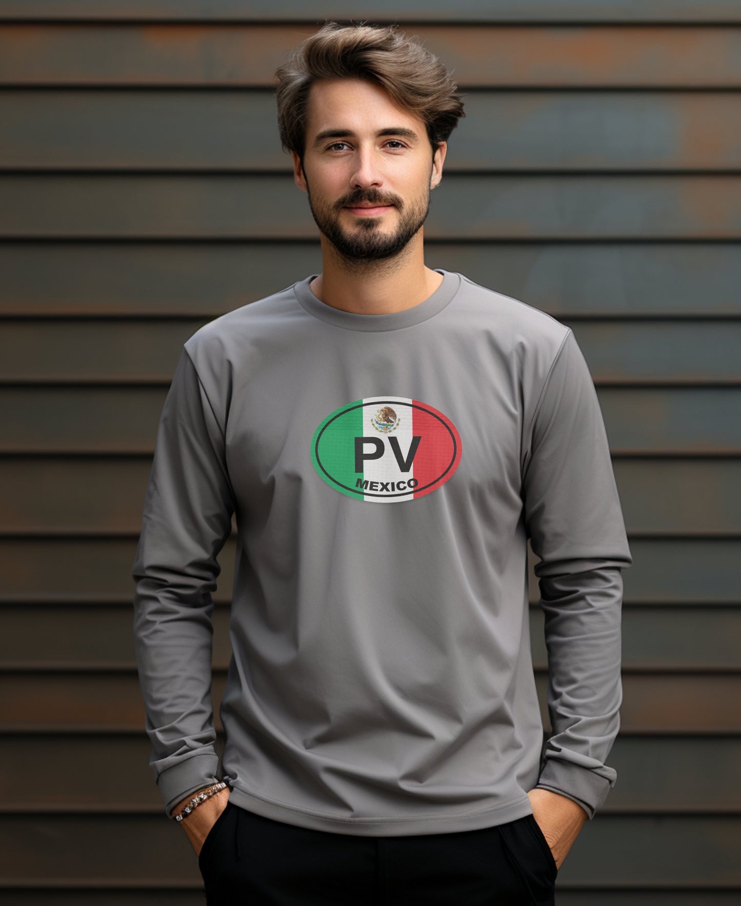 Puerto Vallarta Day of the Dead Parades and Pacific Sunsets Mens Long Sleeve T Shirt