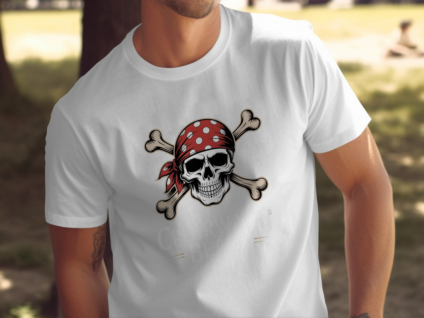 Skull and Crossbones Design Pirate Themed Shirt product type