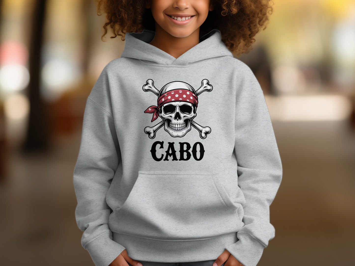 Cabo Skull and Crossbones Graphic Hoodie product