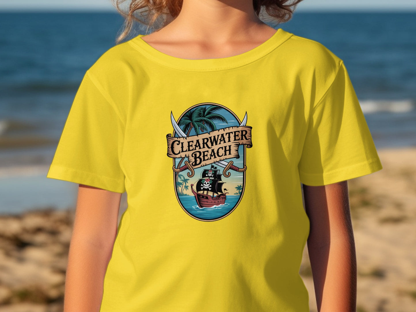 Clearwater Beach Pirate Themed Graphic T-Shirt Product