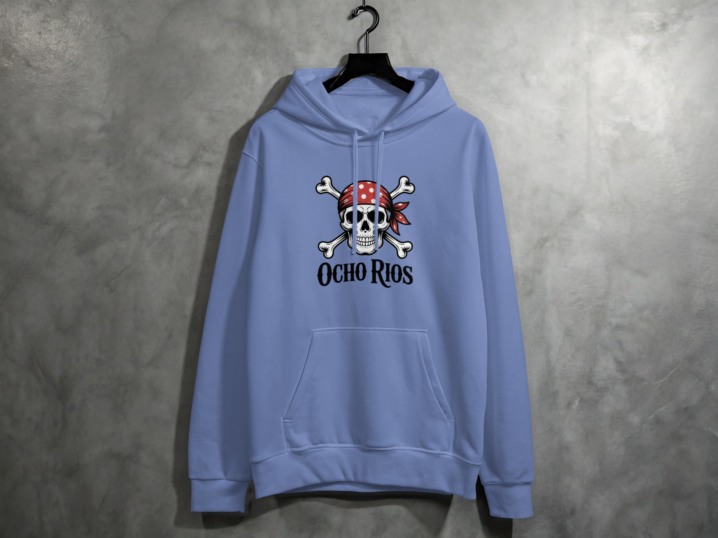 Skull with Bandana and Crossbones Ocho Rios hoodie product type