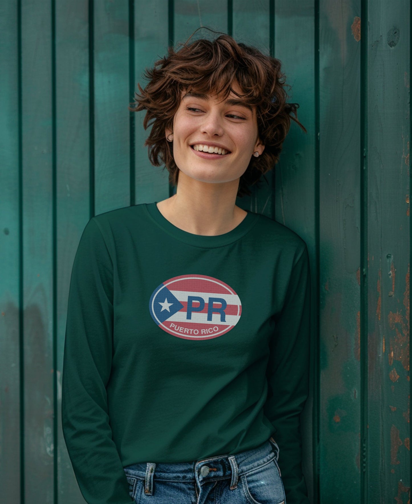Puerto Rico PR Flag Long Sleeve Shirt product
