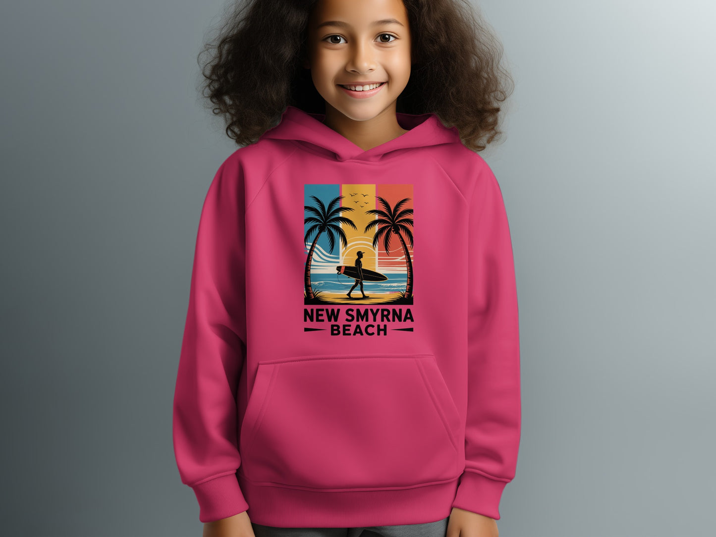 New Smyrna Beach Surfing Logo Hoodie product