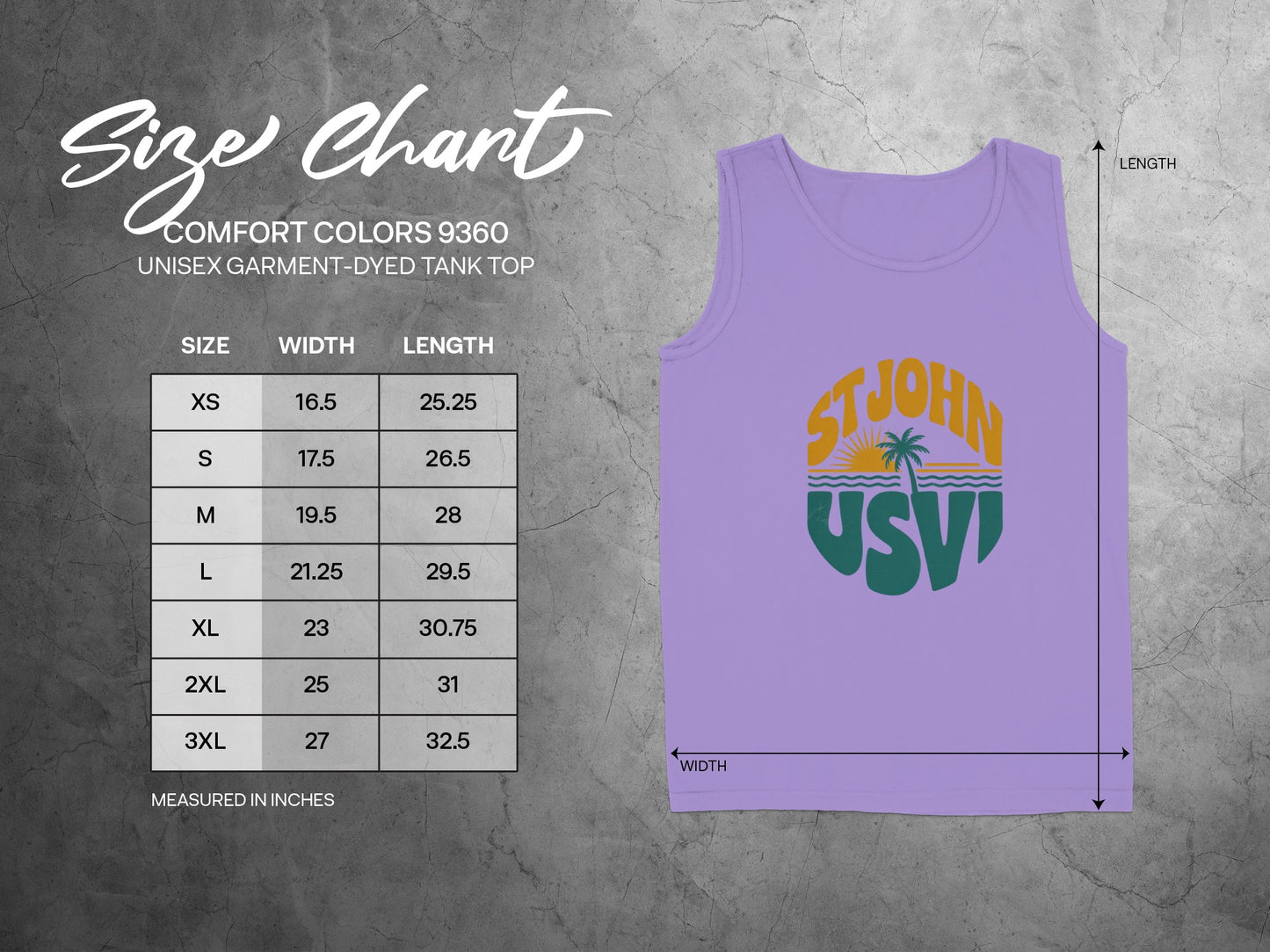 St John USVI Unisex Garment-dyed Tank Top product