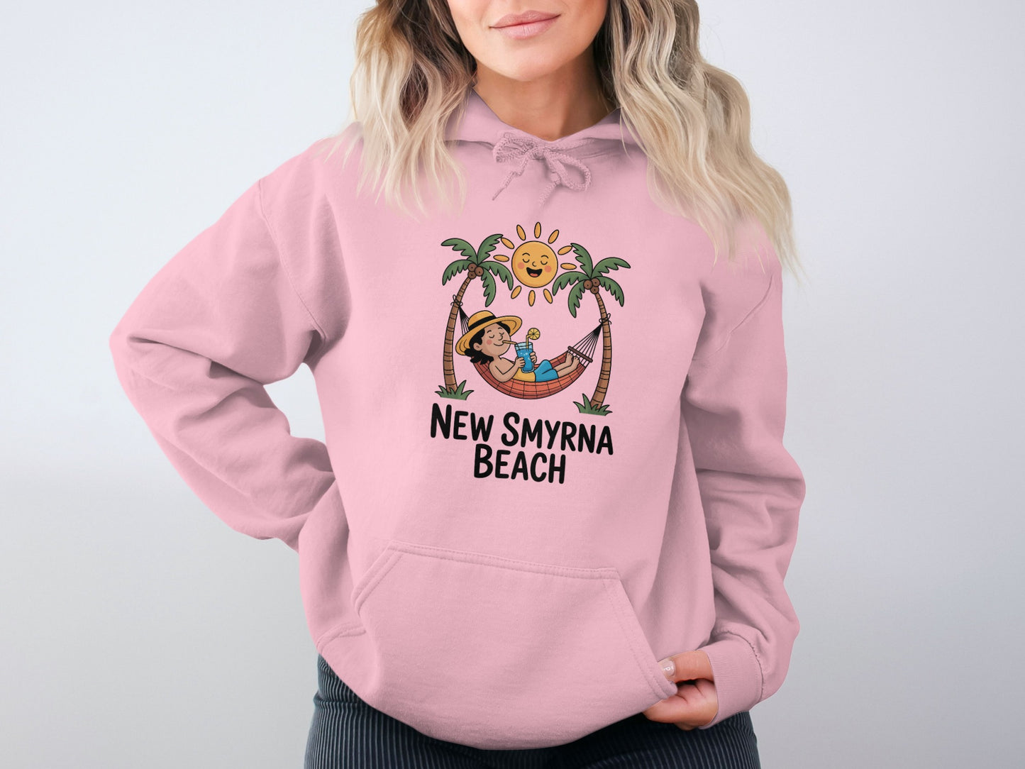 New Smyrna Beach Relaxed Cartoon Hoodie product type