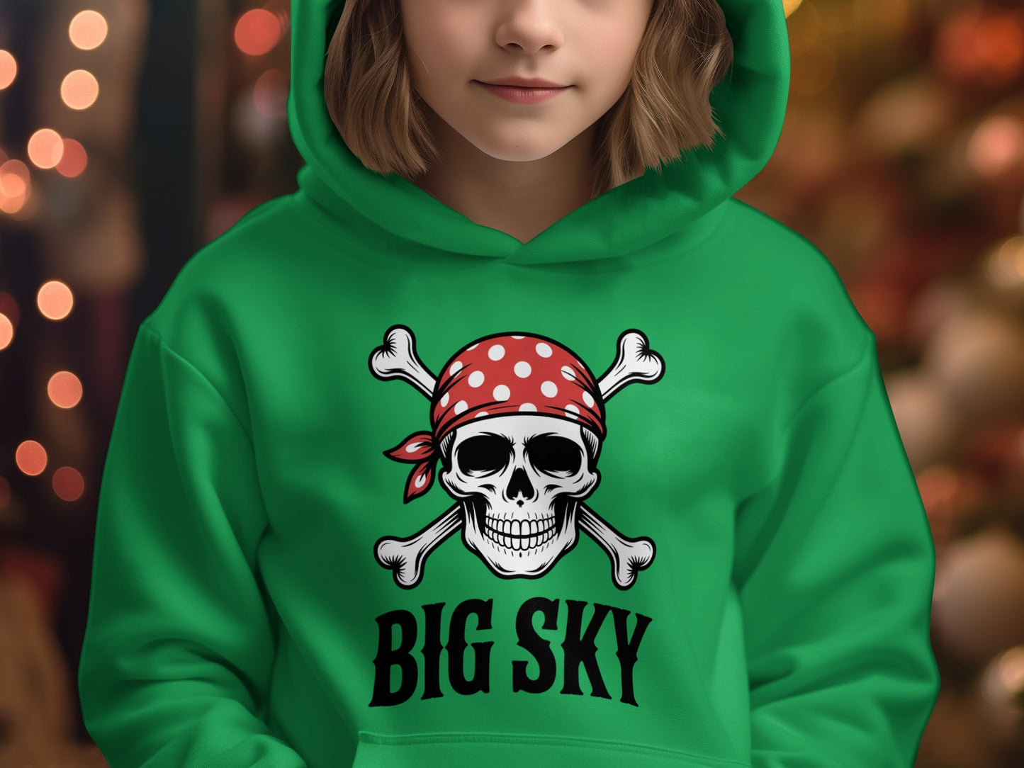 Big Sky Pirate Skull and Crossbones Hoodie product