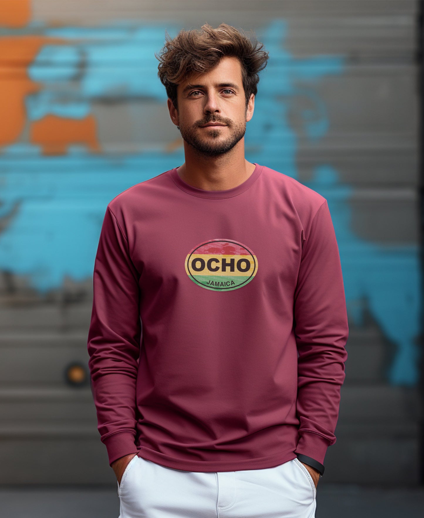 Ocho Rios Dunns River Falls and Music Festivals Mens Long Sleeve T Shirt