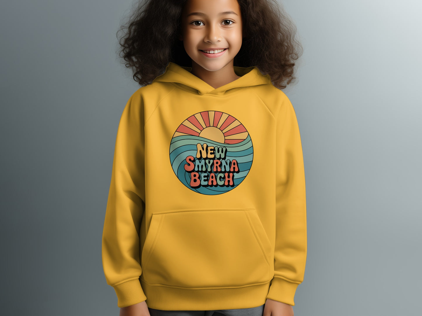 New Smyrna Beach Graphic Hoodie Retro Style product