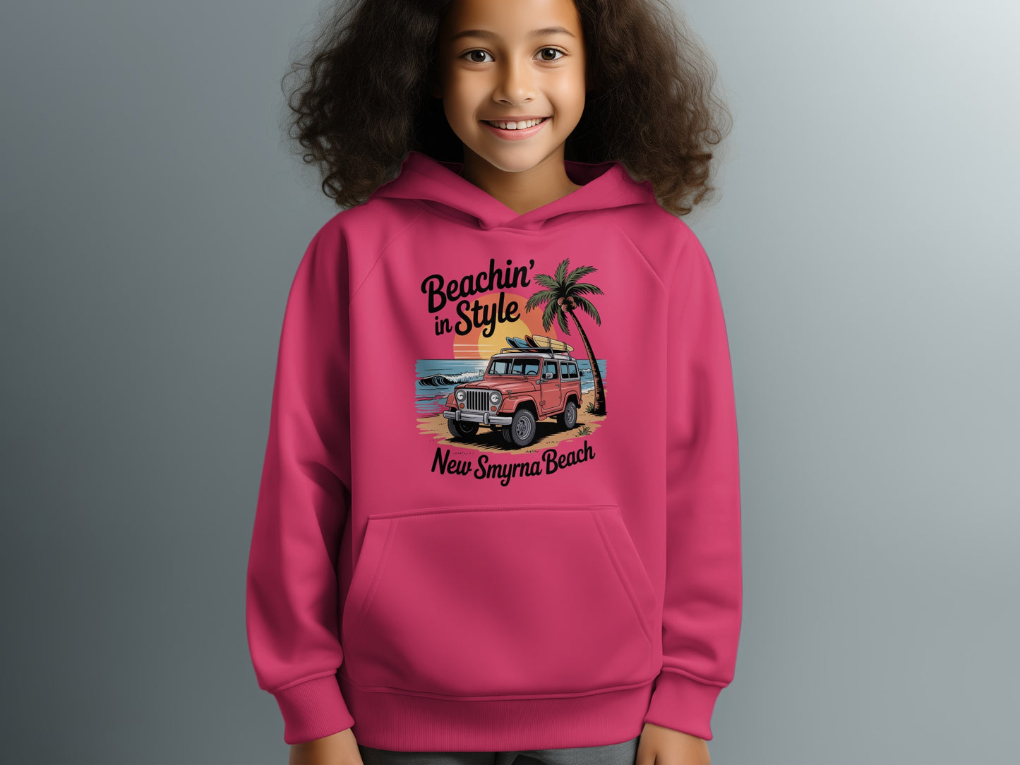 Beachin' in Style New Smyrna Beach Hoodie product type