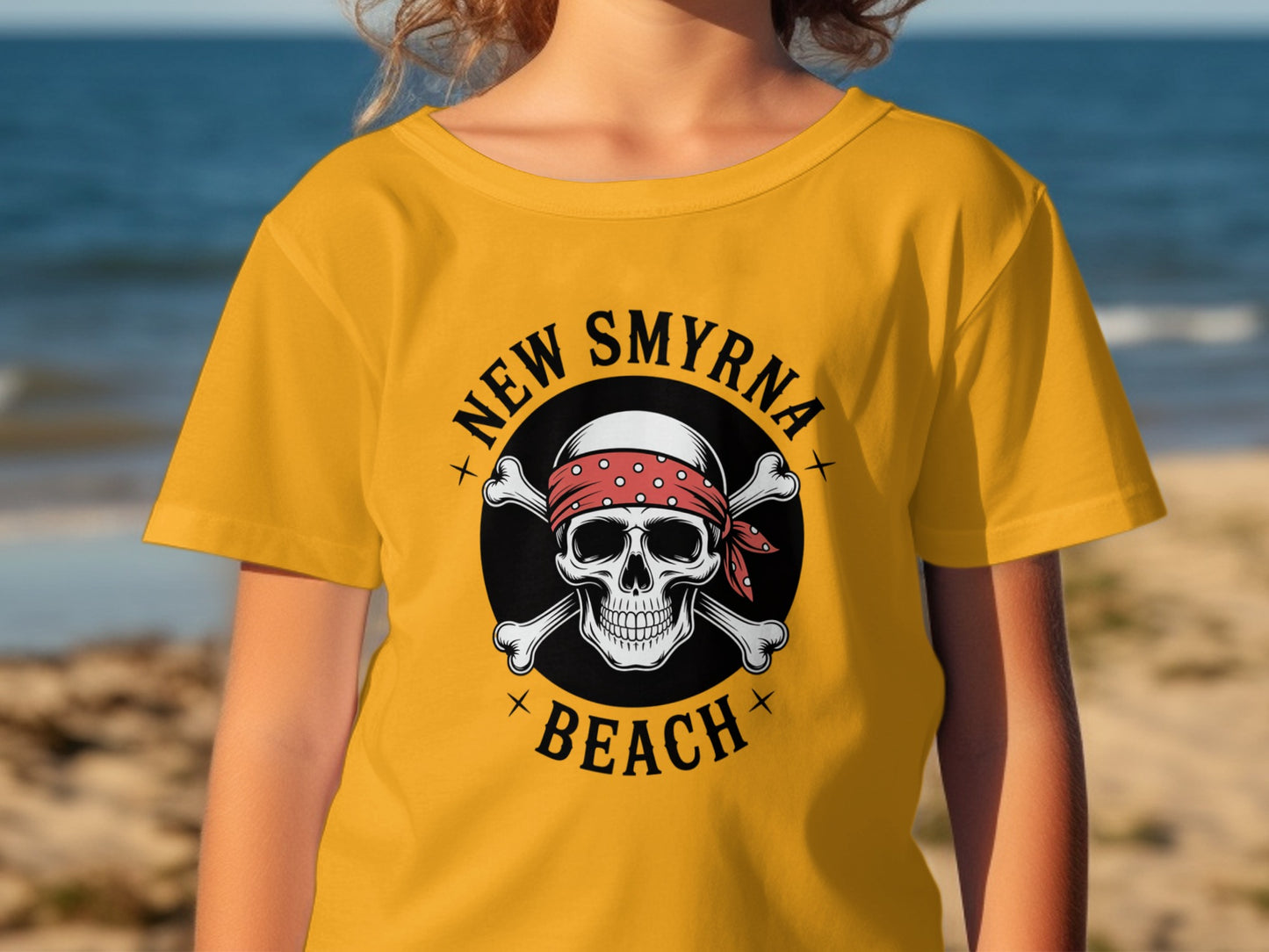 New Smyrna Beach Skull And Crossbones Youth T-Shirt product
