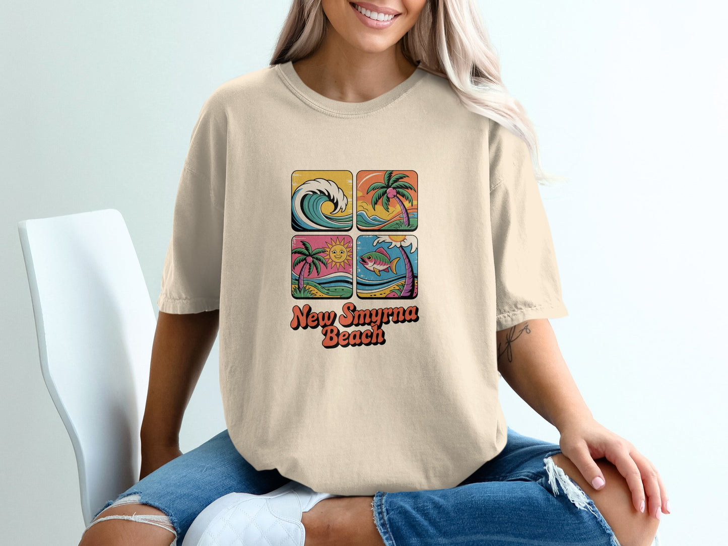 New Smyrna Beach Graphic Design Casual Shirt product