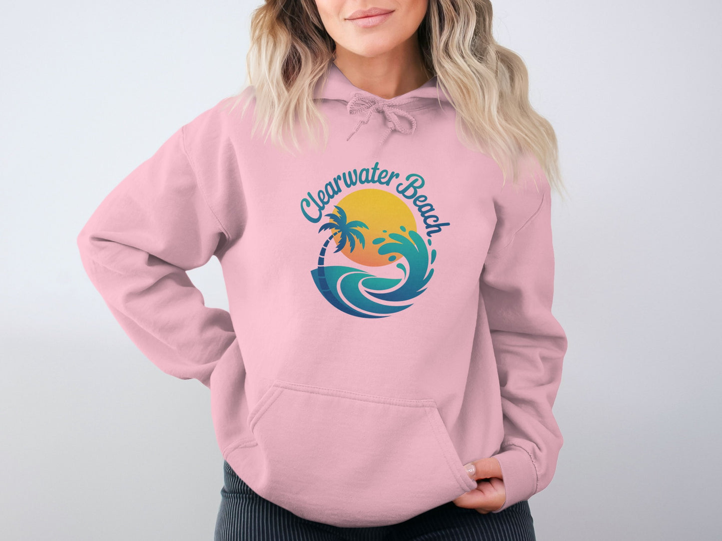 Clearwater Beach Palm Tree Graphic Hoodie product