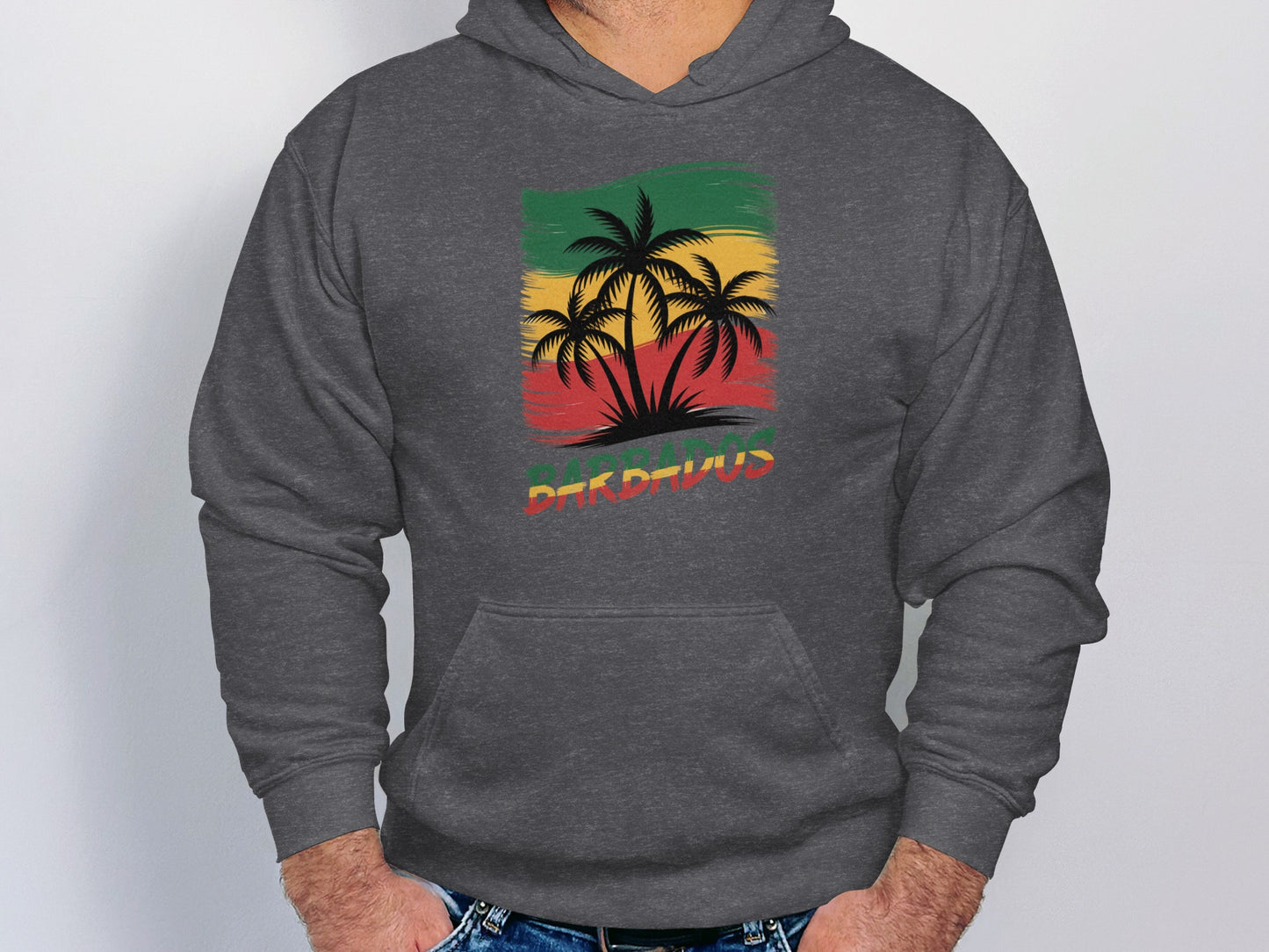 Barbados Palm Tree Graphic Hoodie product