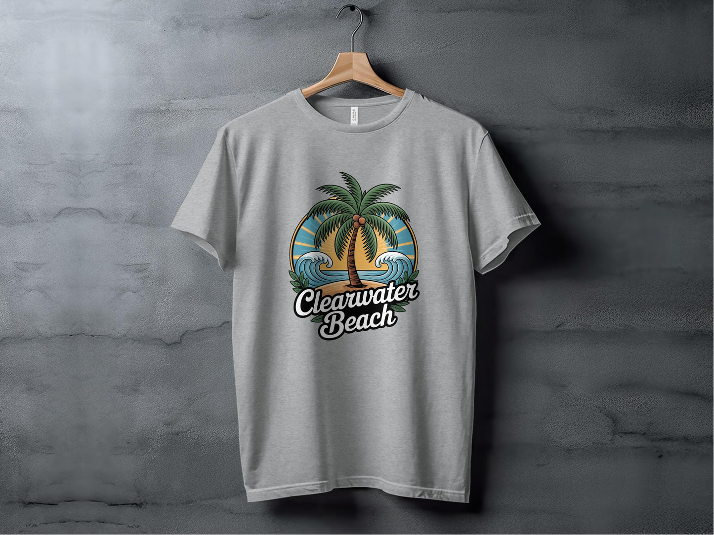 Clearwater Beach Palm Tree Graphic T-shirt product