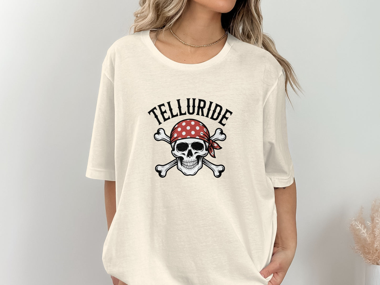 Telluride Pirate Skull Graphic Women T Shirt product
