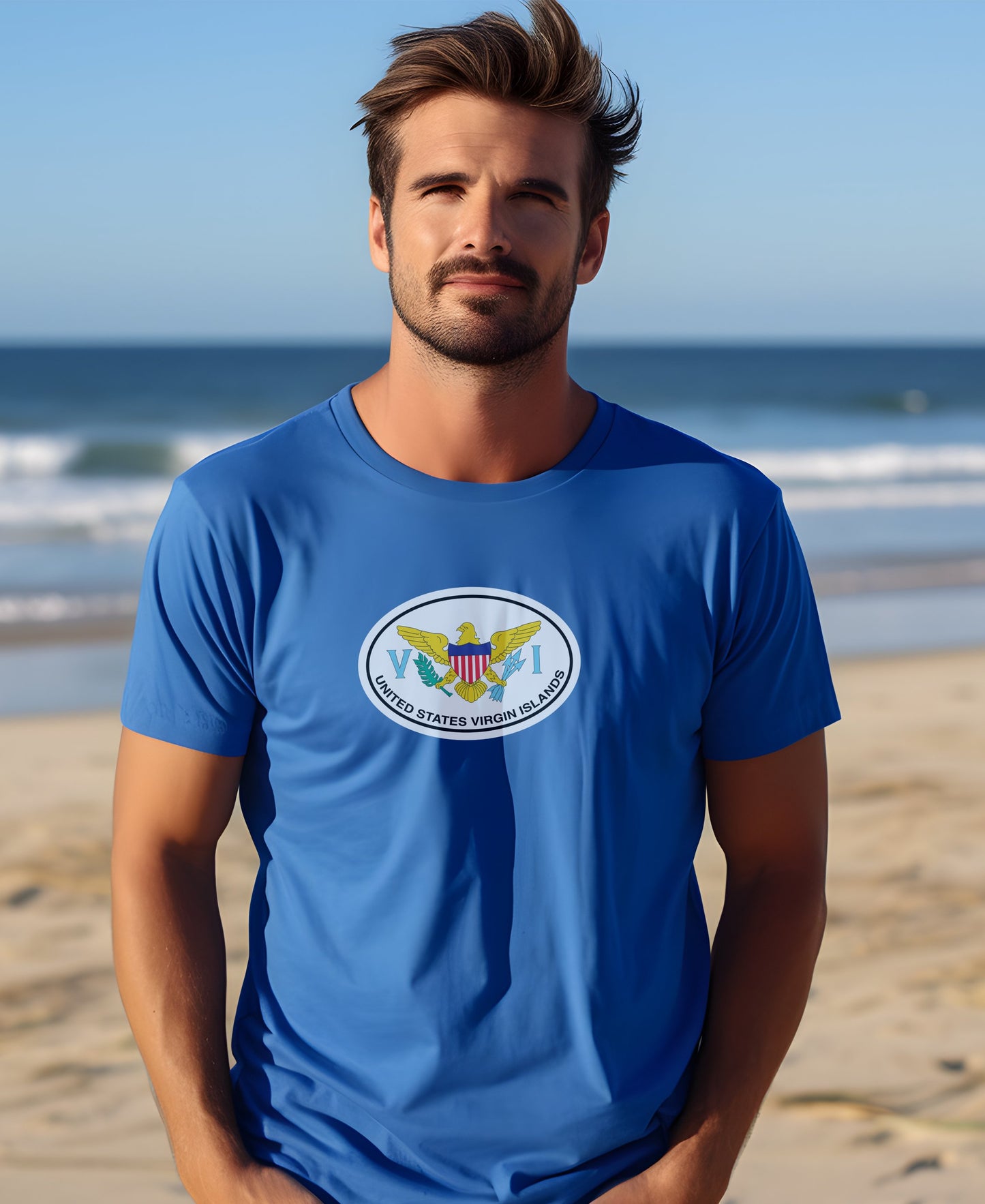USVI Mens T-Shirt – Rugged Look for USVI Charter Yacht Show Week