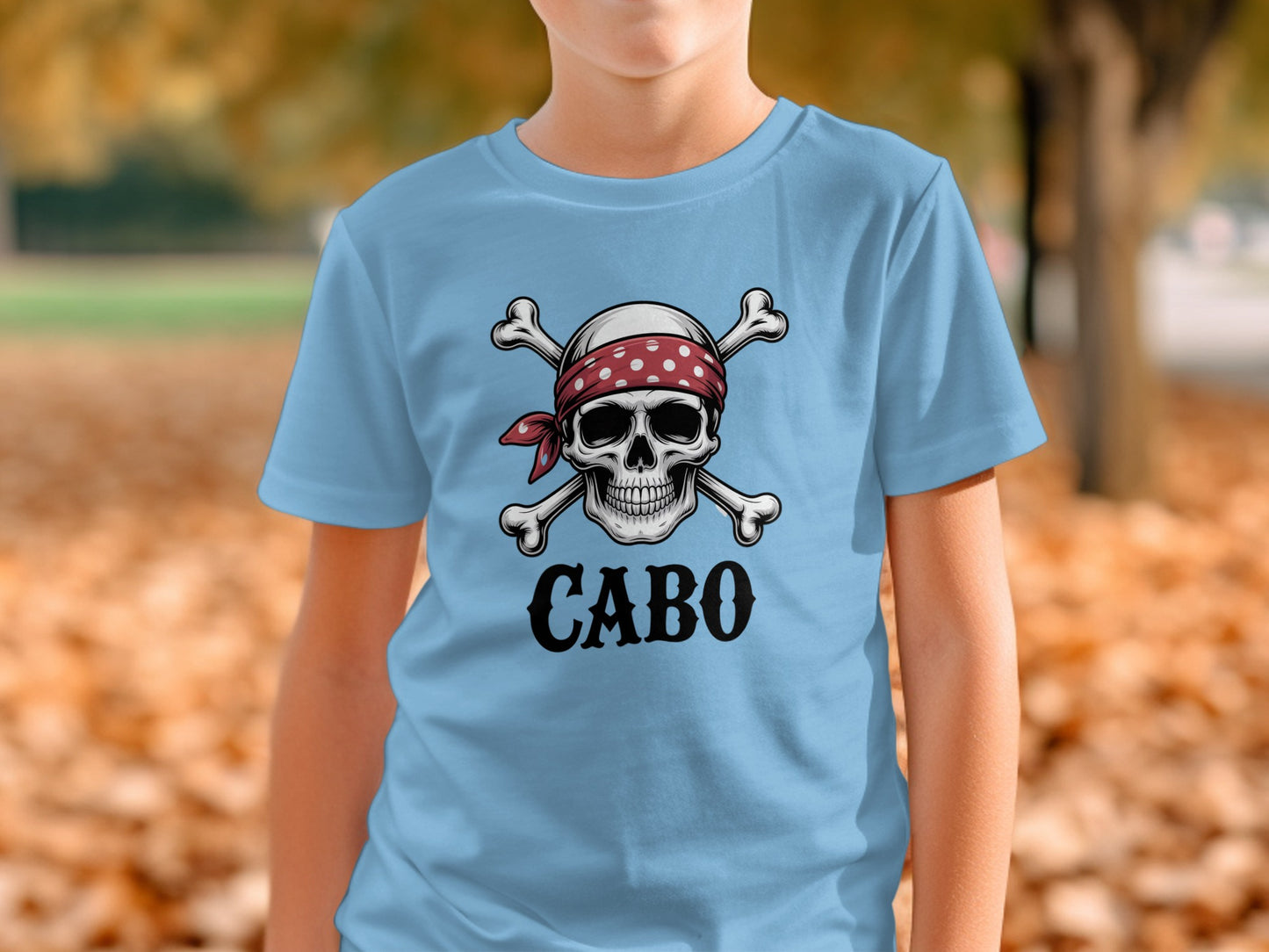 Pirate Skull with Bandana CABO Graphic T-shirt product type