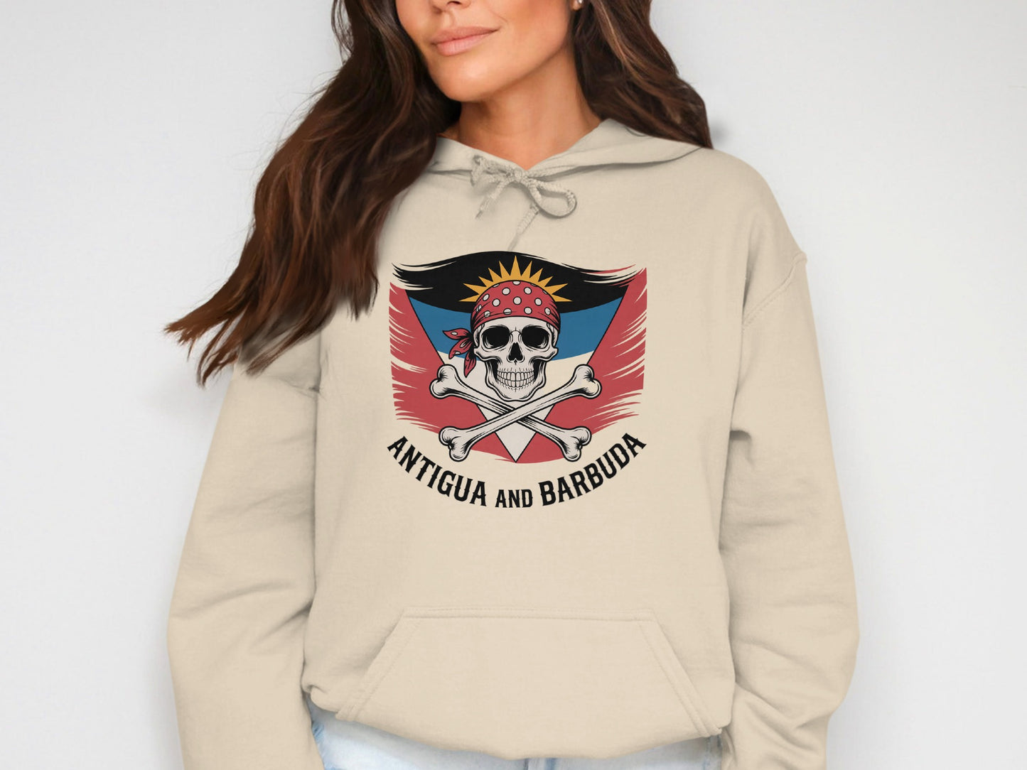 Antigua and Barbuda Skull Pirate Hoodie product