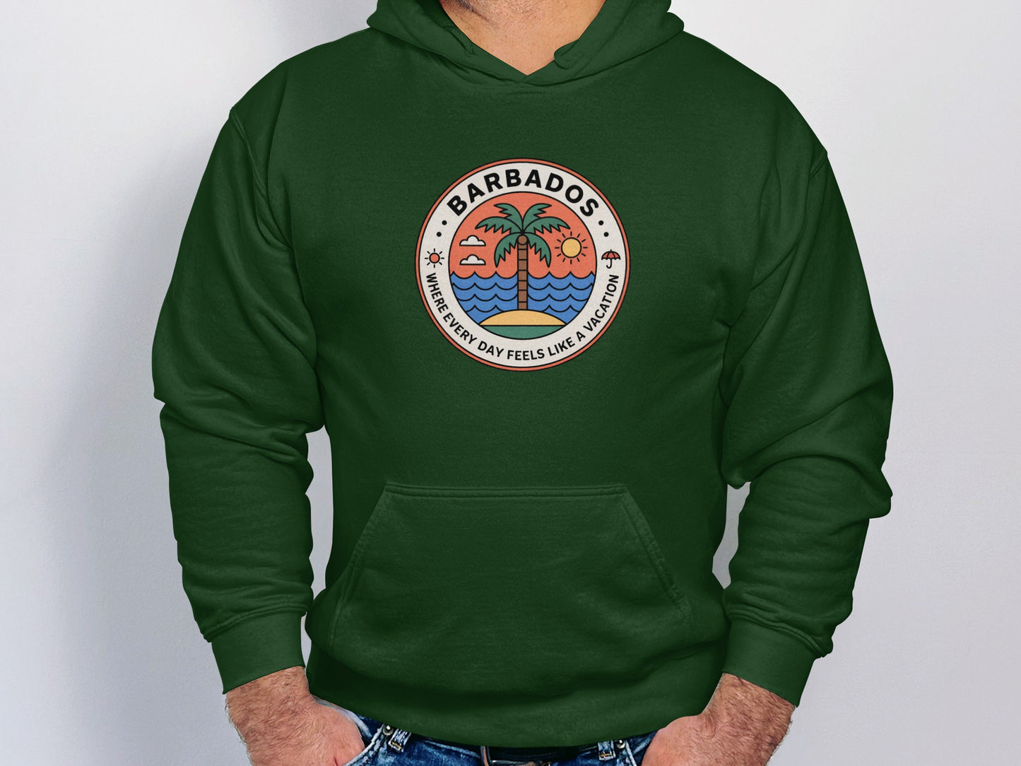 Barbados Vacation Vibes Hooded Sweatshirt product
