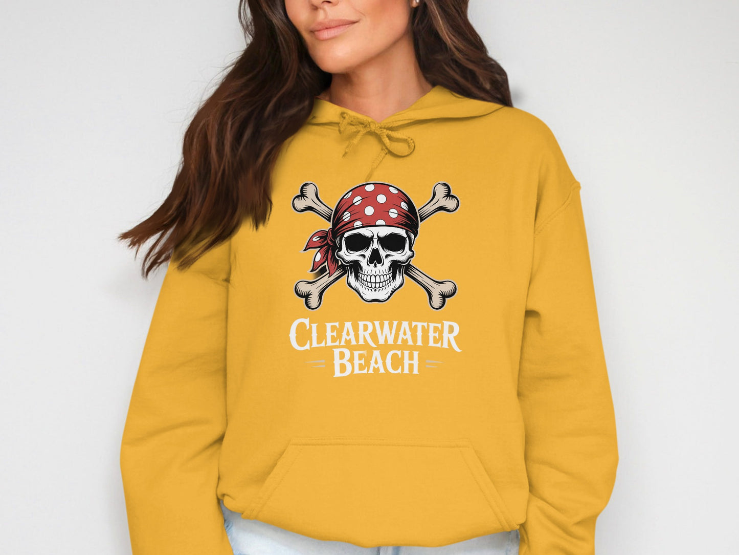Clearwater Beach Pirate Skull Hoodie product