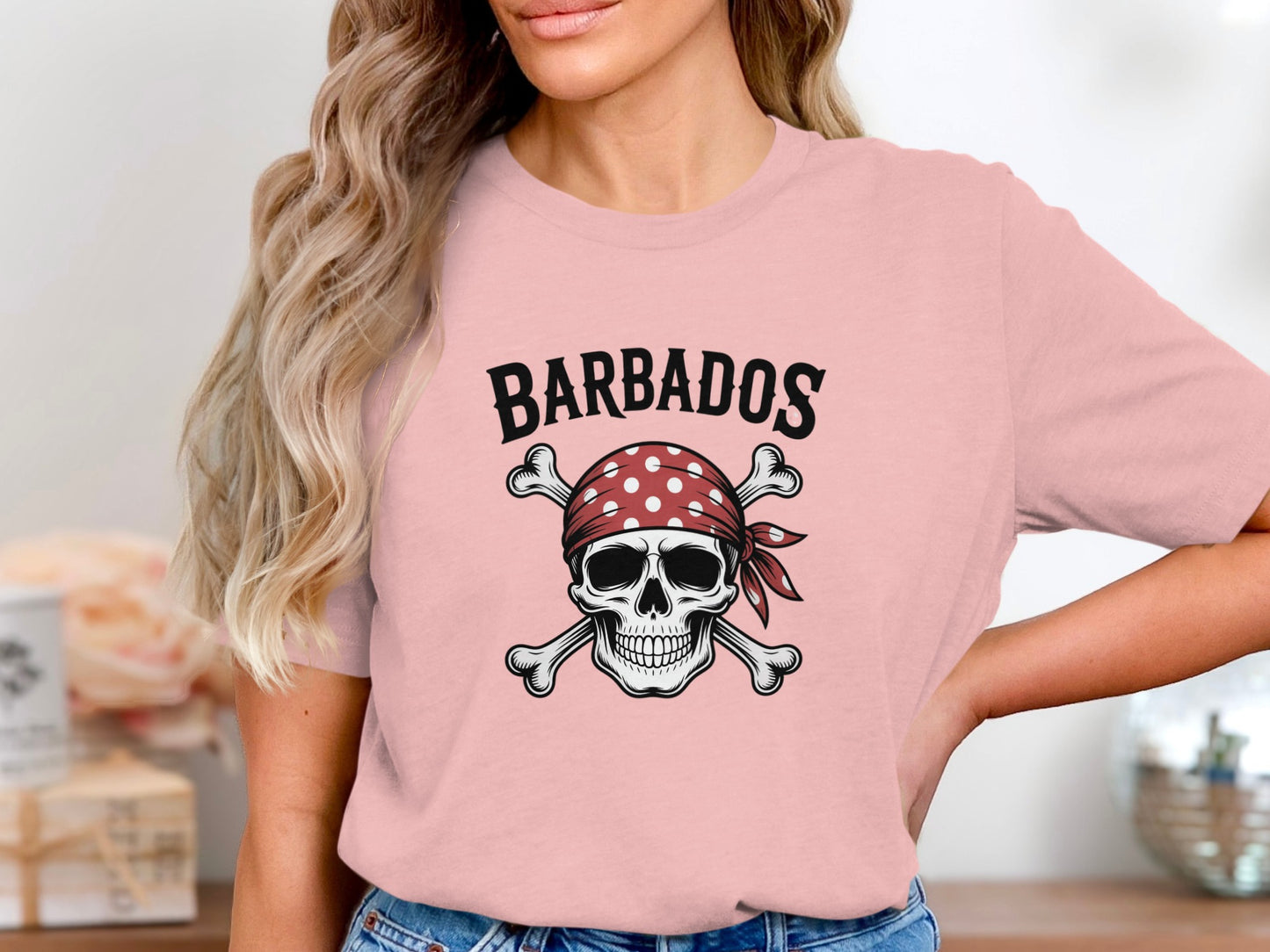 Barbados Skull and Crossbones Graphic Tee product type