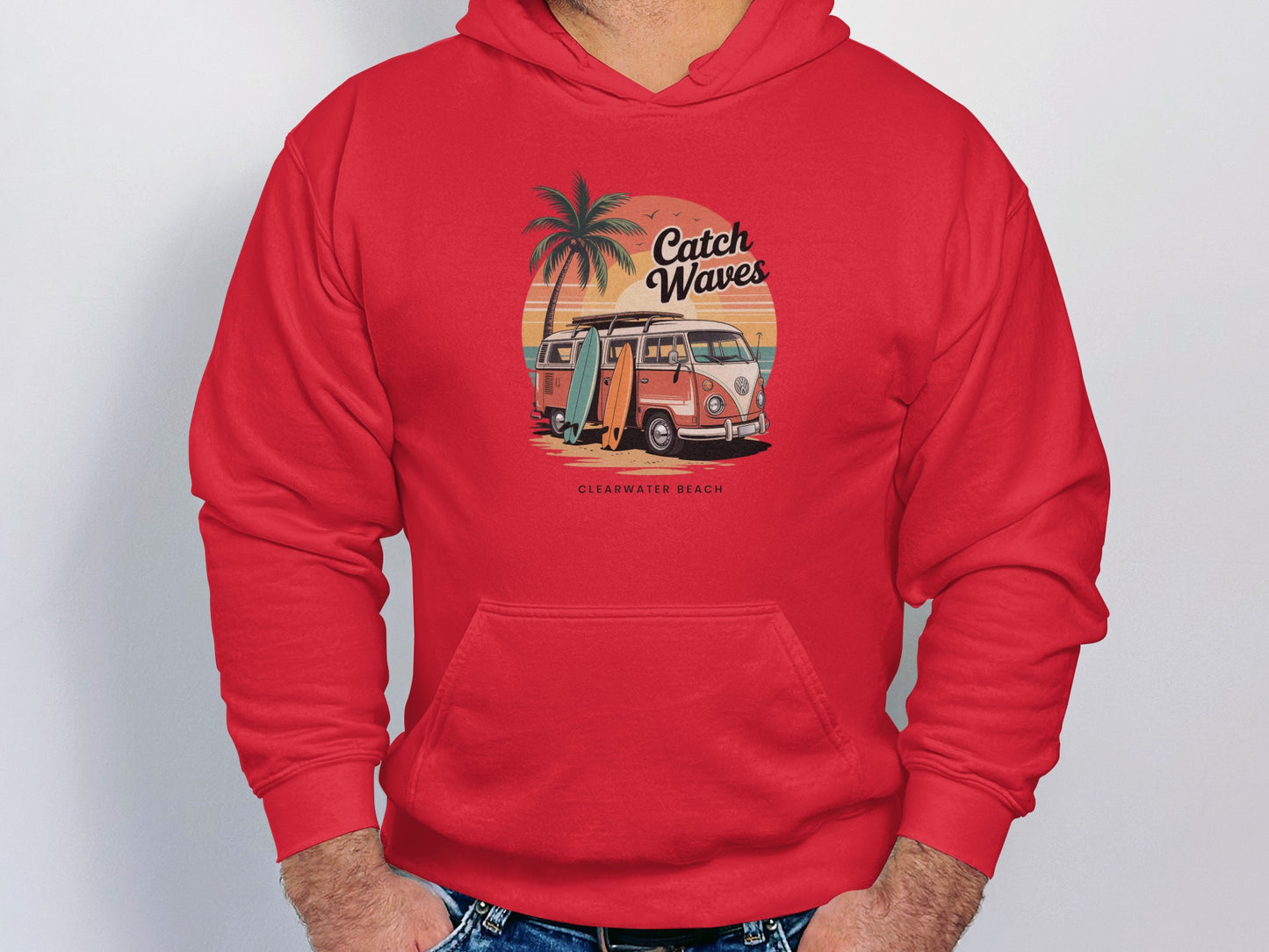 Catch Waves Clearwater Beach Hoodie product type