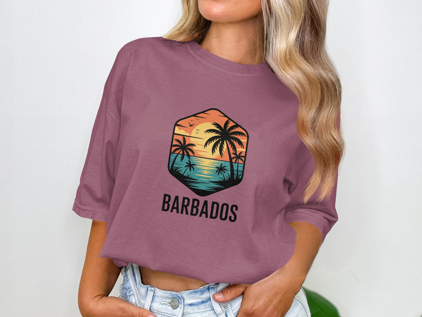 Stylish Barbados Sunset Graphic Tee product