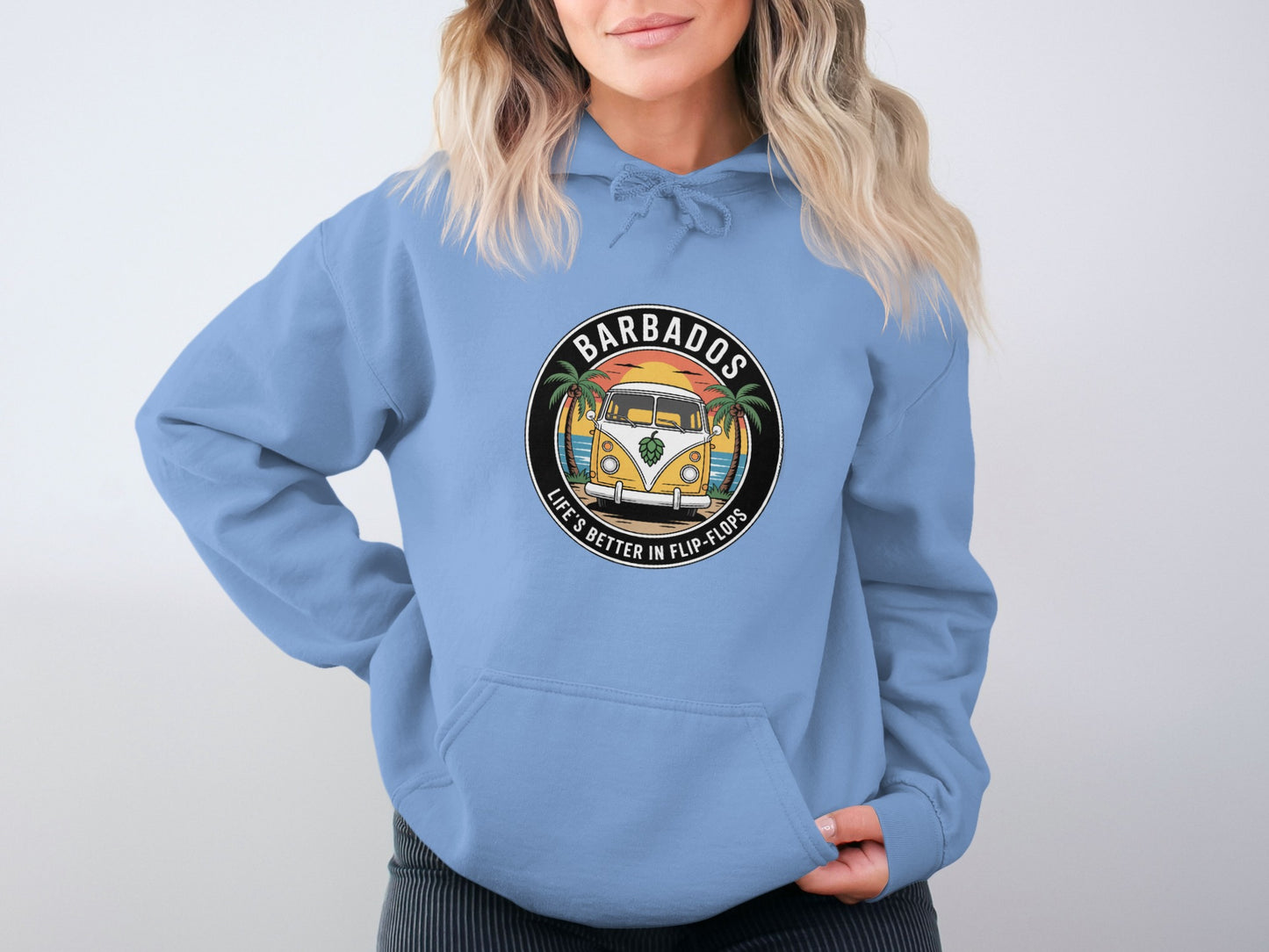 Barbados Live Better in Flip Flops Graphic Hoodie product