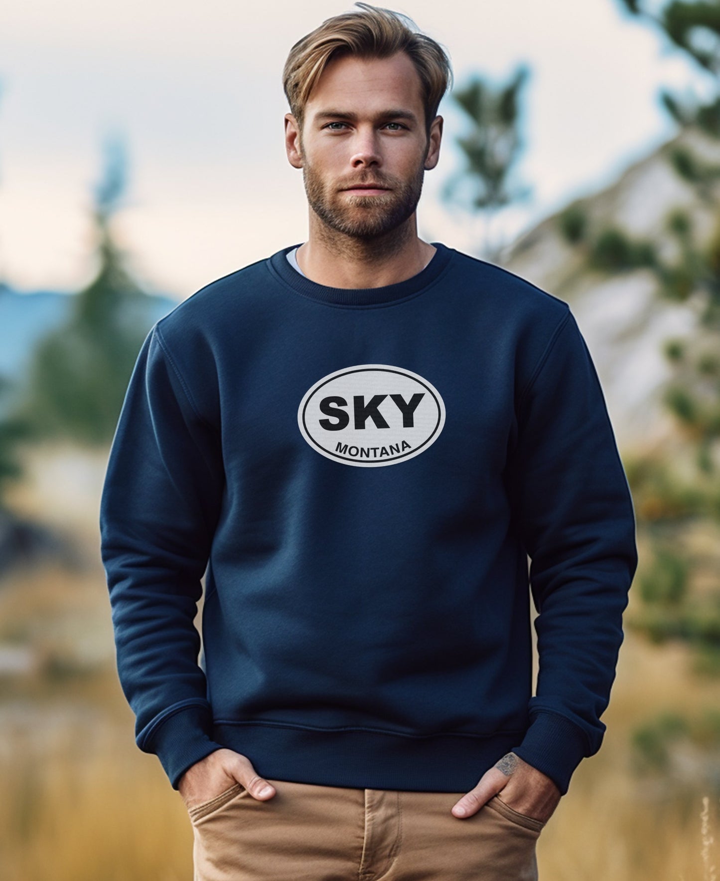 SKY Montana Printed Crewneck Sweatshirt product