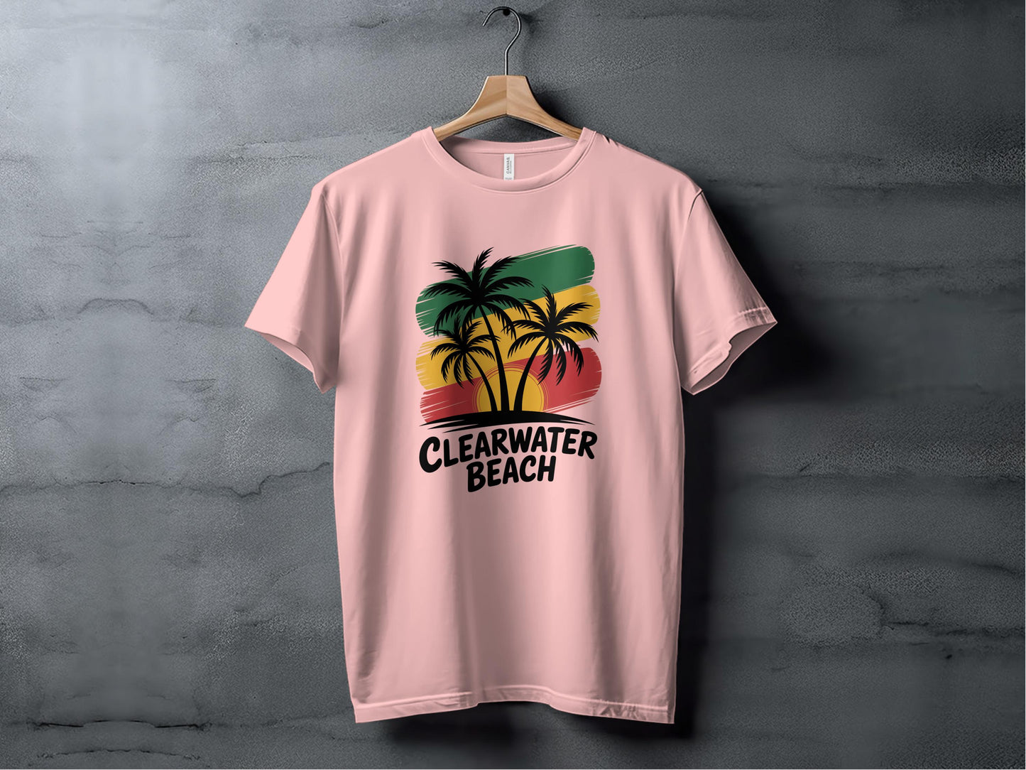 Colorful Clearwater Beach Print T-shirt product
