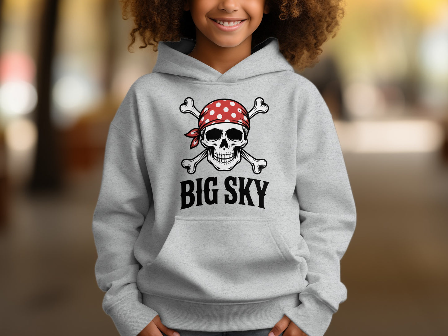Big Sky Pirate Skull Hoodie product