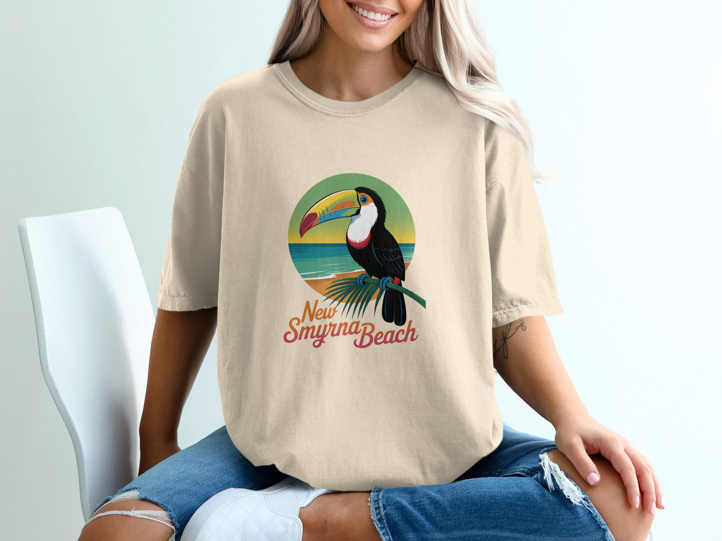 New Smyrna Beach Toucan Graphic T-Shirt product type