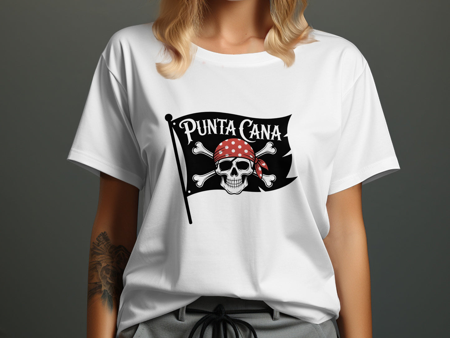 Punta Cana Skull and Crossbones Graphic T-Shirt product