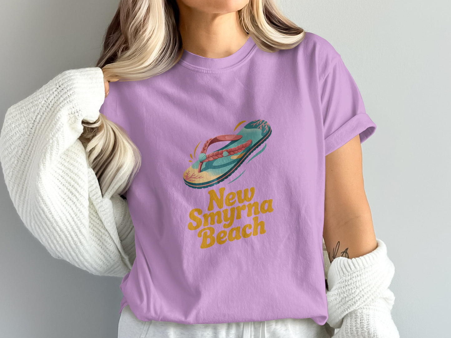 New Smyrna Beach Flip-Flop Graphic T-Shirt product
