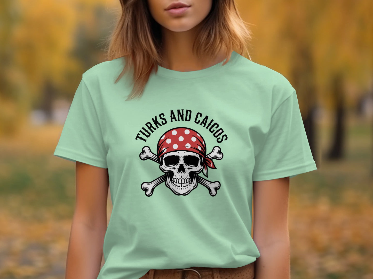 Turks and Caicos Skull and Crossbones T-Shirt product type