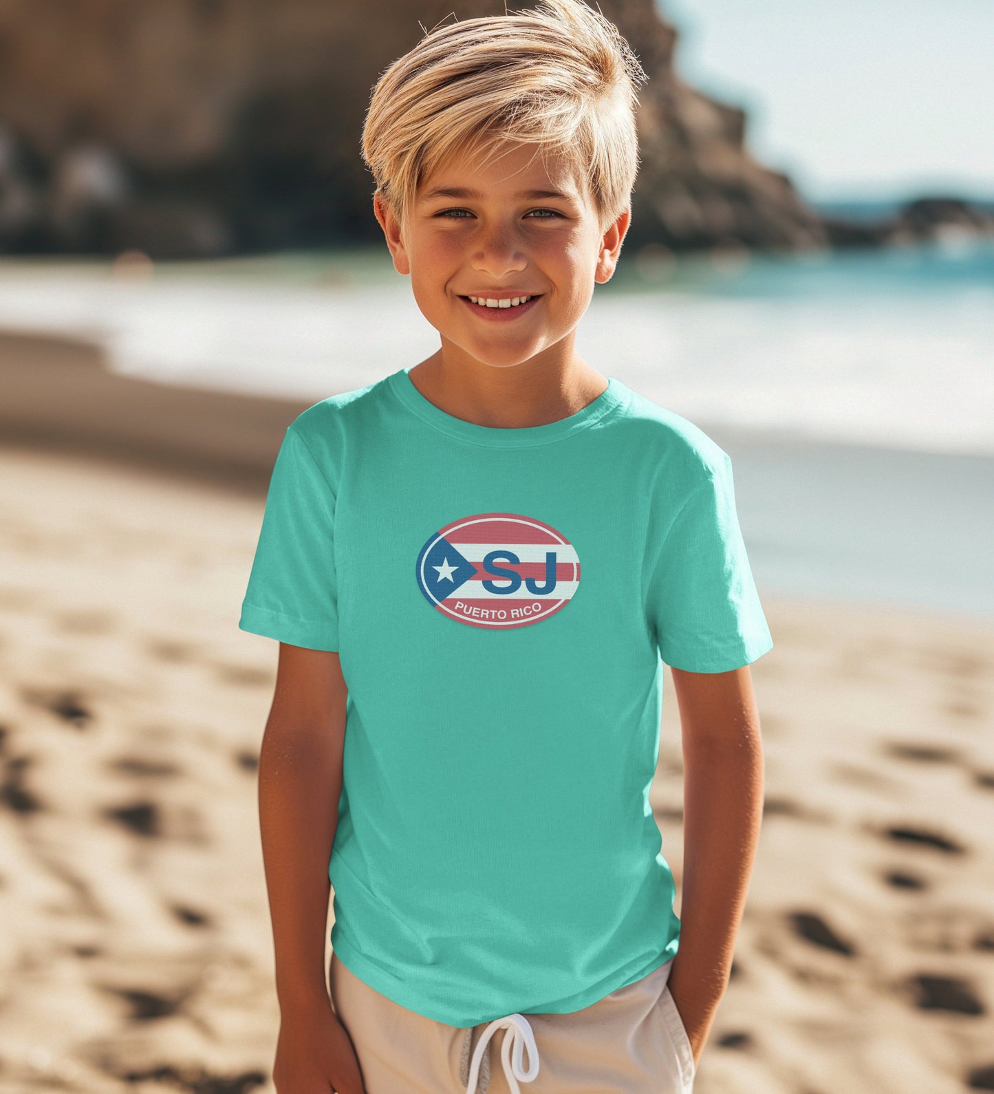 Youth Beach Day Puerto Rico Graphic Tee product