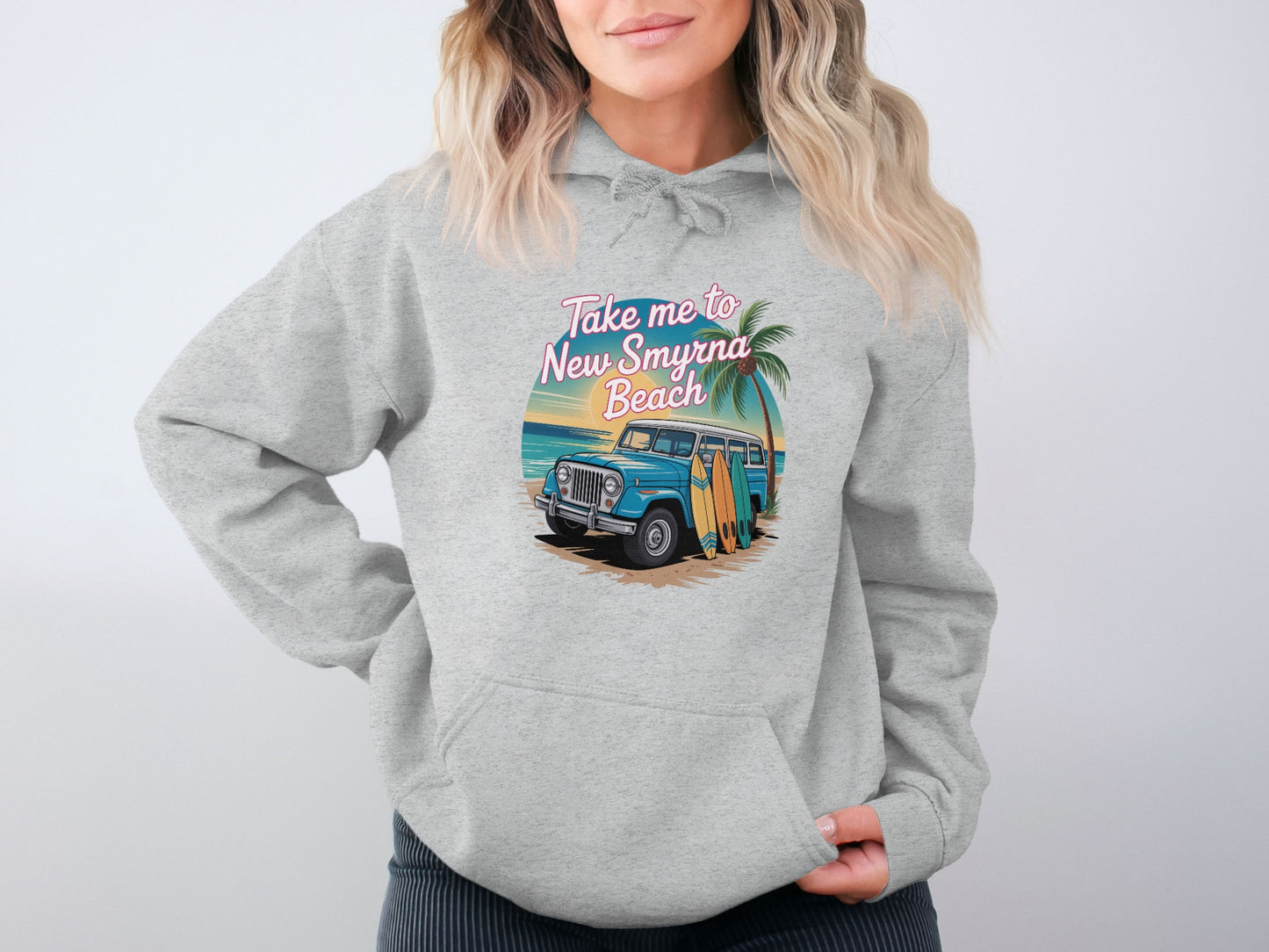 Take Me To New Smyrna Beach Graphic Hoodie product