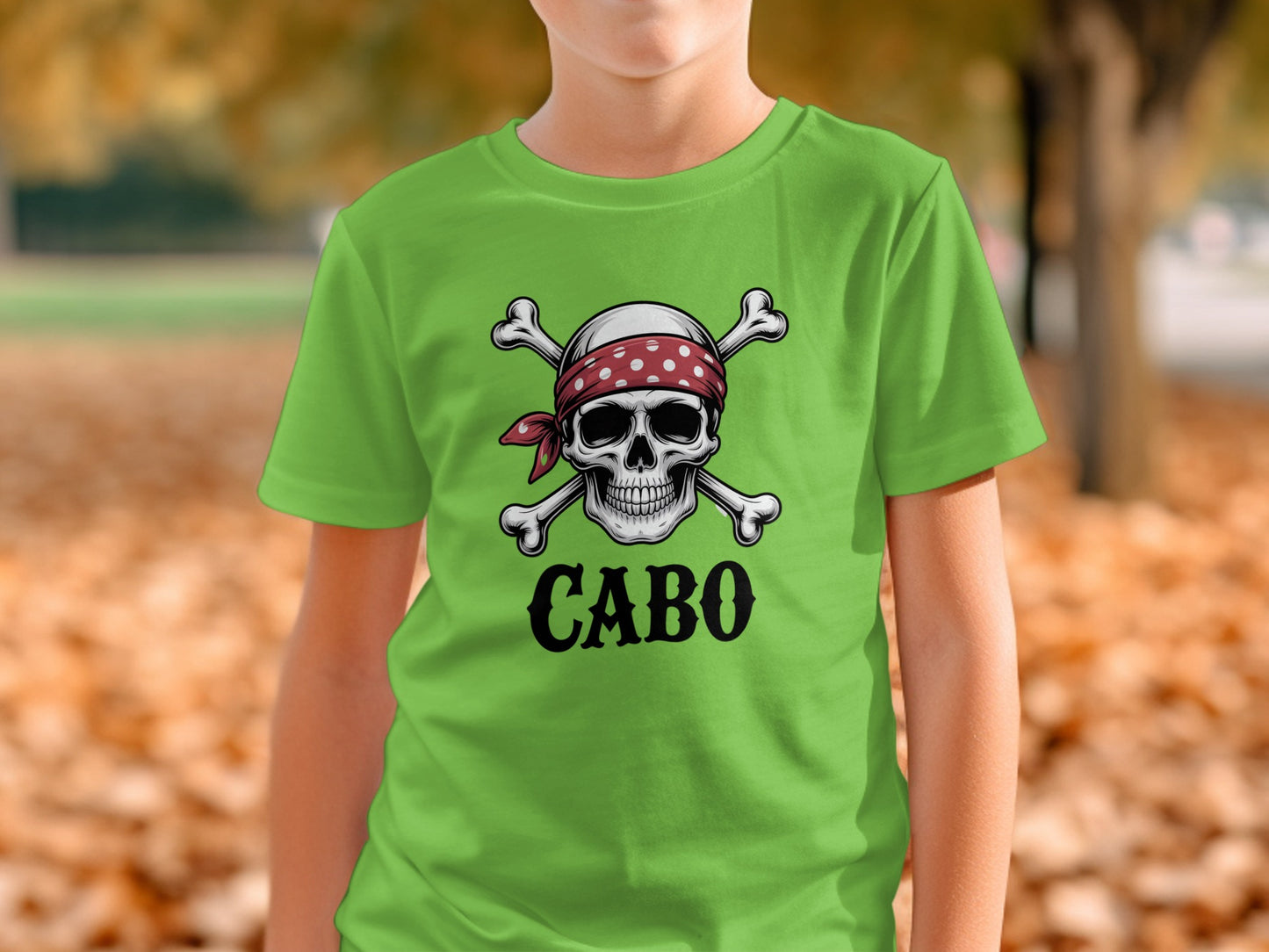 Skull Pirate Bandana Cabo Graphic T-Shirt product