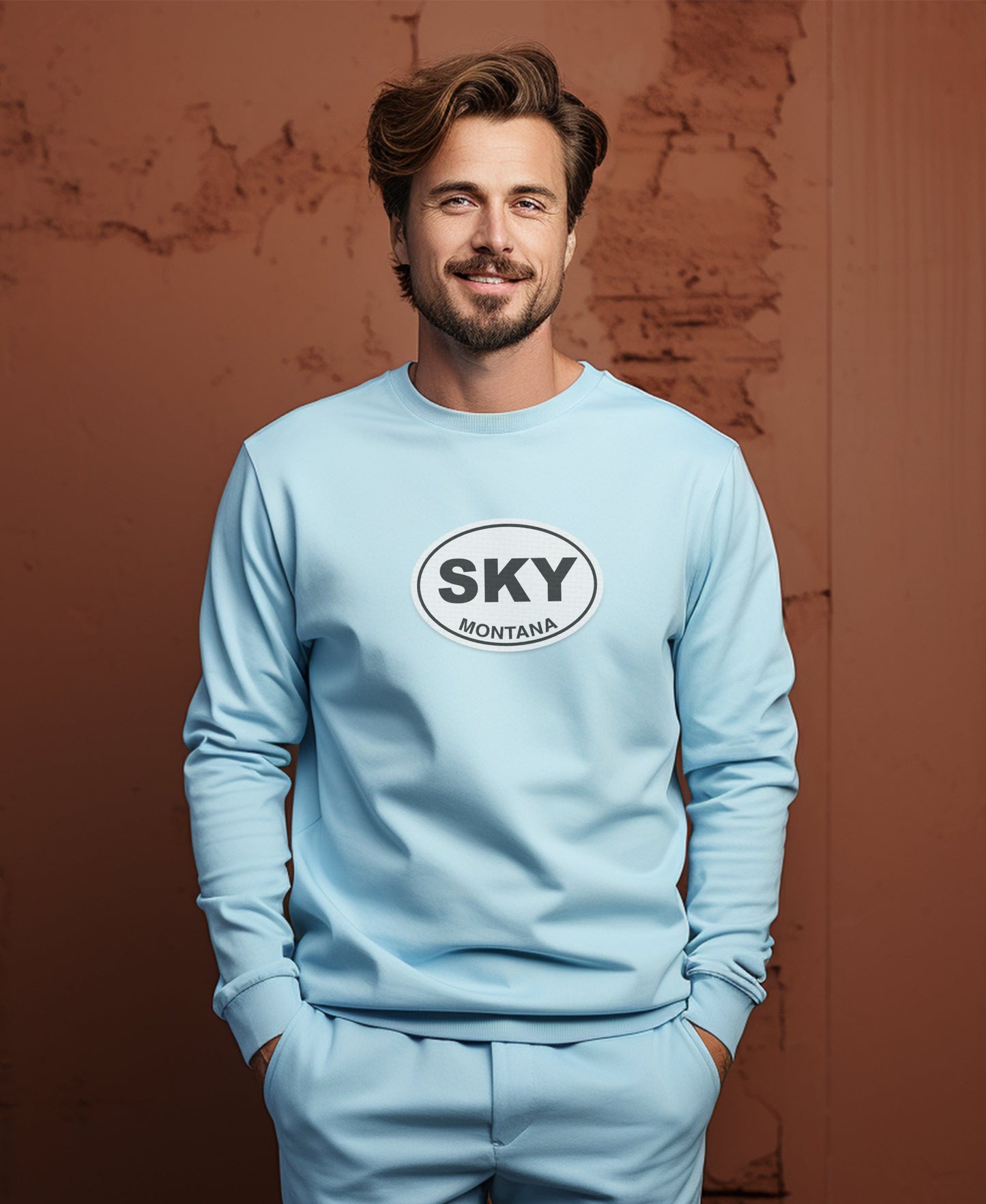 Big Sky Montana Peaks and Yellowstone Access Mens Long Sleeve T Shirt