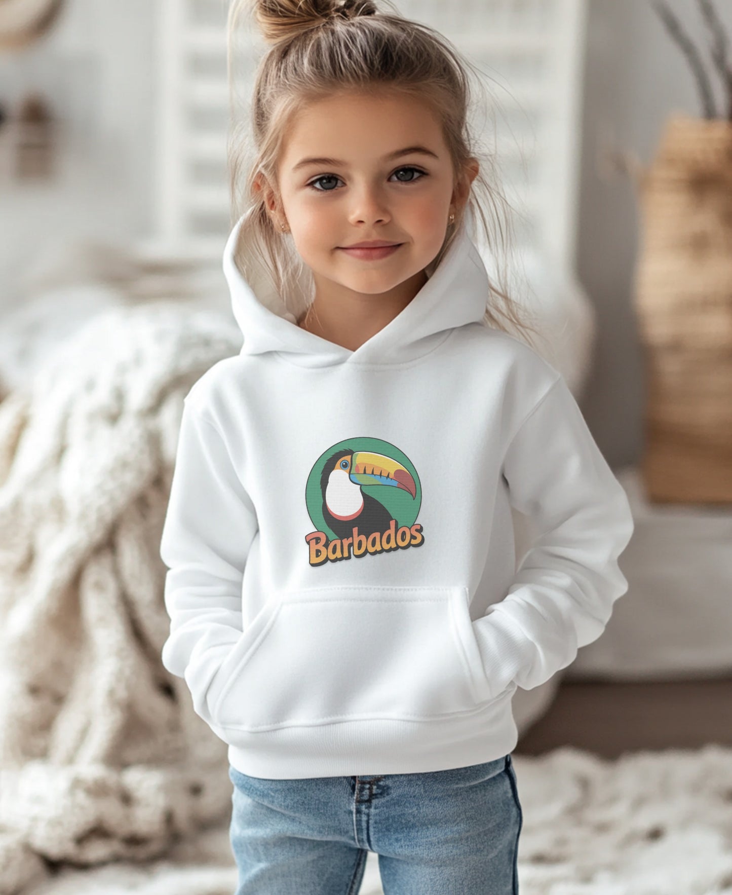 Adorable Barbados Graphic Hoodie for Kids product
