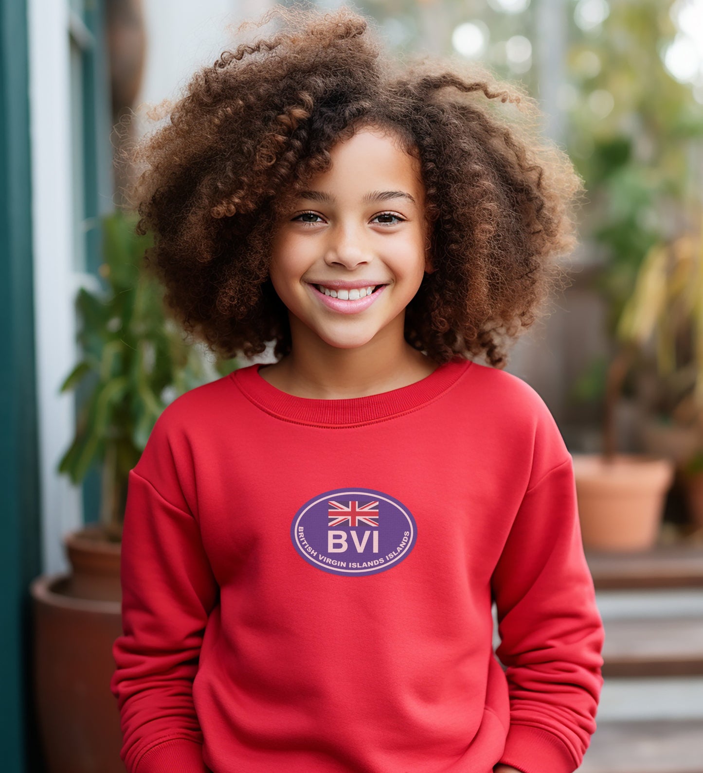 British Virgin Islands BVI Red Sweatshirt product type