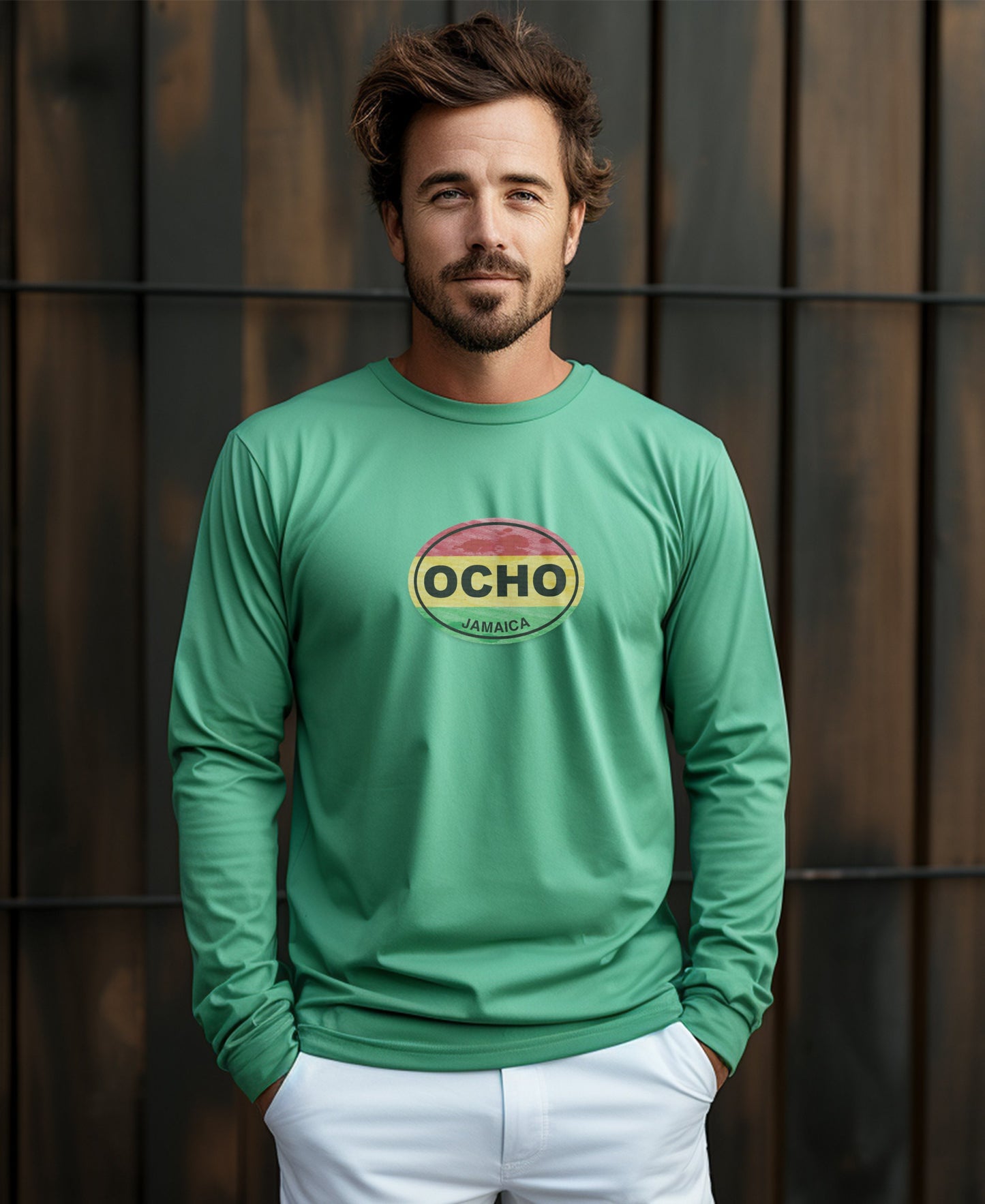Ocho Rios Dunns River Falls and Music Festivals Mens Long Sleeve T Shirt