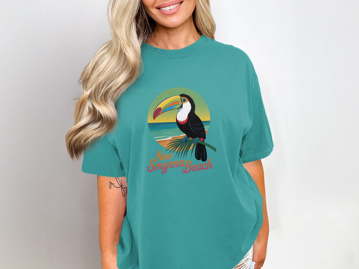 New Smyrna Beach Toucan Graphic T-Shirt product
