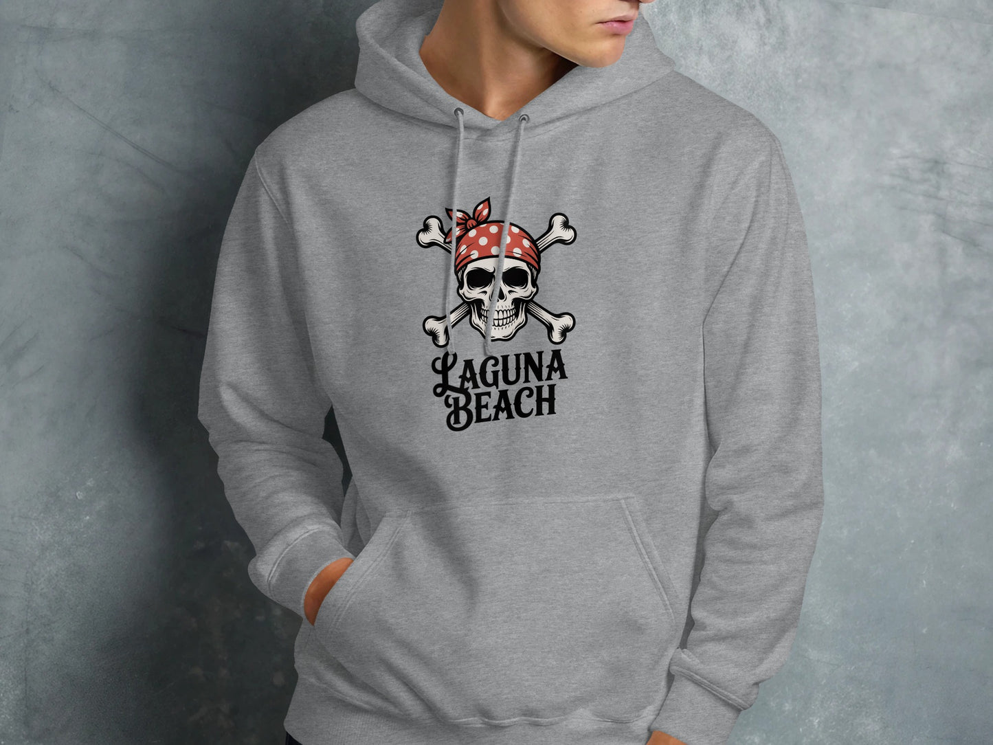 Laguna Beach Skull Hoodie Casual Clothing Product