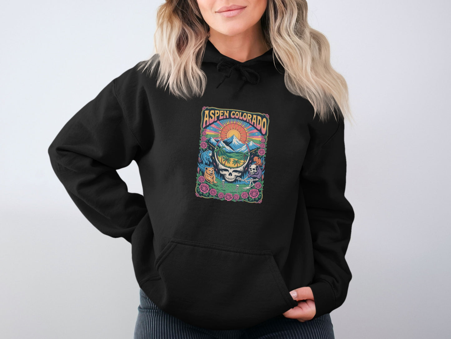Aspen Colorado Graphic Hoodie Sweatshirt Clothing Product